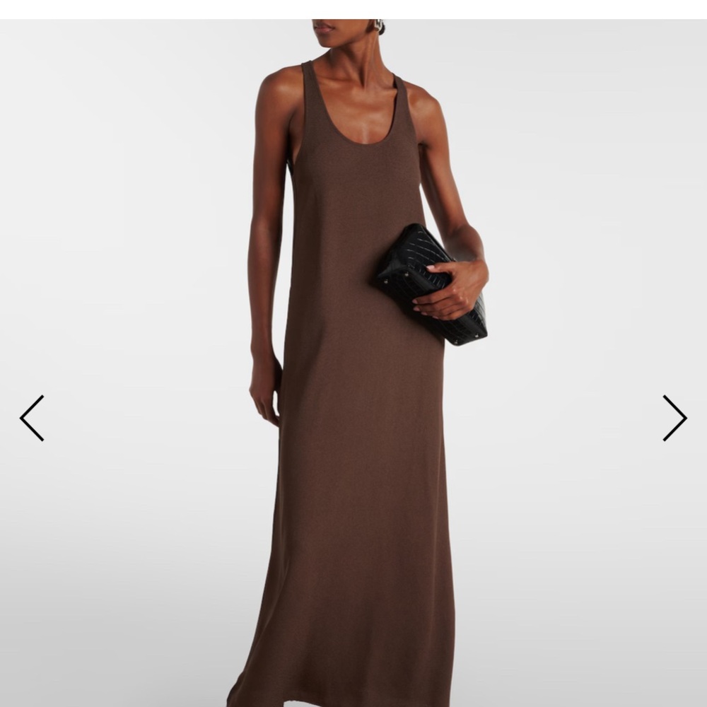 Chic Brown Sleeveless Maxi Dress
